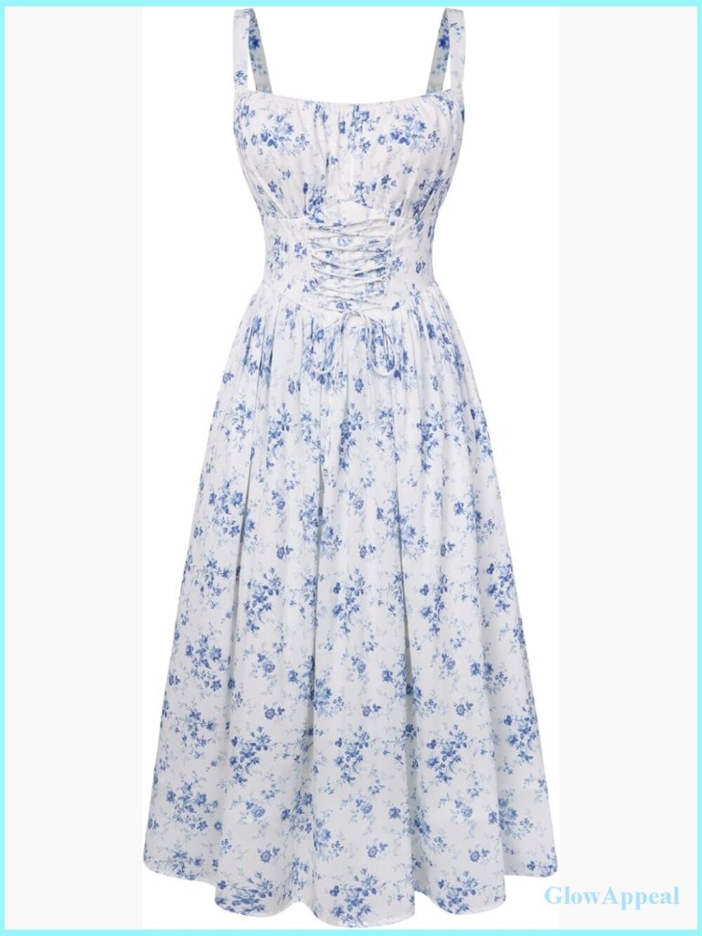 Floral Corset Milkmaid Wedding Guest Dress with Pockets